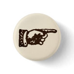 Vintage Pointing Hand - light Buttons