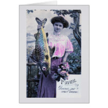 vintage Poisson d'avril Cards