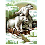 Vintage Polar Bear photo sculptures