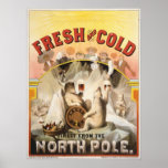 Vintage Polar Bears,Lager Beer Advertisement Print