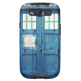 Vintage Police phone Public Call Box Galaxy SIII Cases