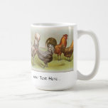 Vintage "Polish Silver Lace Chicken" Mug
