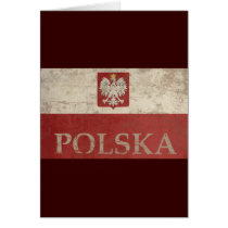 Vintage Polska Greeting Card