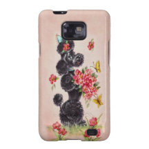 Vintage Poodle Samsung Galaxy Phone Case Samsung Galaxy S Cases