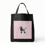 Vintage Poodle Tote Canvas Bags