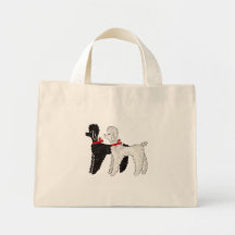 Vintage Poodles Canvas Bag