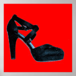 Vintage Pop Art High Heel Shoe  Poster