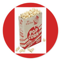 Vintage Pop Corn Ad Stickers by Regella Vintage Pop Corn Ad Stickers