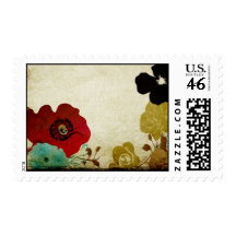 Vintage poppies Postage