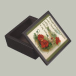 Vintage Poppies Template Gift Box premium gift boxes