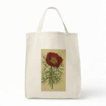 Vintage Poppy Illustration Tote bags