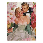 Vintage Portrait, Bride Groom, Newlyweds w Flowers Post Cards
