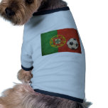 Vintage Portugal Flag Dog T-shirt