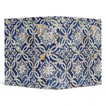 Vintage Portuguese Azulejo 3 Ring Binders