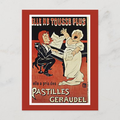 Vintage Postcard: Art Nouveau - Pastilles Geraudel