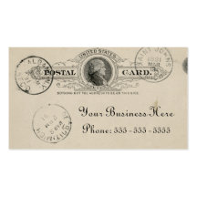 Vintage Postcard Business Card