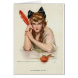 Vintage Postcard Greeting Card Miss You
