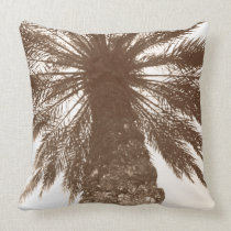 Vintage Postcard style Palm Tree Pillow american mojo pillows