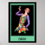 Vintage Poster - 1920's Flapper Girl