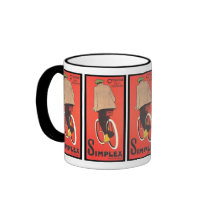 Vintage Poster Art - Simplex Bicycle Mug