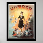 Vintage poster bicycle and Angels