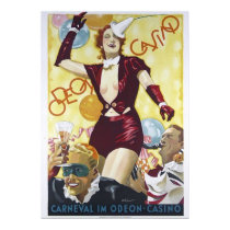 Vintage Poster Carnival at the Odeon Casino Print