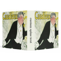 Vintage Poster, Caudieux by Toulouse Lautrec Vinyl Binders