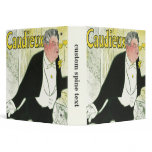 Vintage Poster, Caudieux by Toulouse Lautrec Vinyl Binders