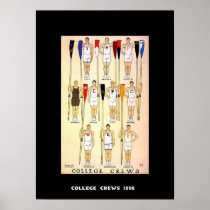 Vintage Poster College Crews 1908