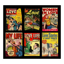 Vintage Poster Comic Book Covers Love Stories posters