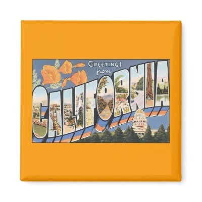 Vintage Poster Magnet by renee869hello