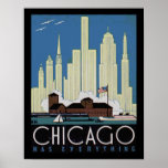 Vintage poster of chicago