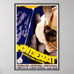 Vintage Poster Print Montserrat San Juan