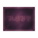 Vintage Poster Style Purple RSVP Postcard
