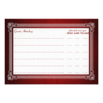Vintage Poster Style Red & Silver Meal Choice RSVP Custom Invitation