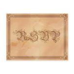 Vintage Poster Style Sepia RSVP Postcard