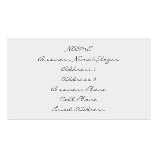 Vintage Postmarks II Business Profile Cards Business Card Templates (back side)