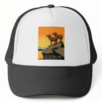 VIntage Preserve Wildlife Poster Trucker Hats