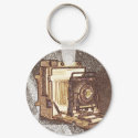 Vintage Press Camera Keychain