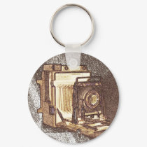 Vintage Press Camera Keychain by rjvstudios Vintage Press Camera Keychain
