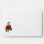 Vintage Pretty Moss Red Roses Illustration 1847 Envelopes