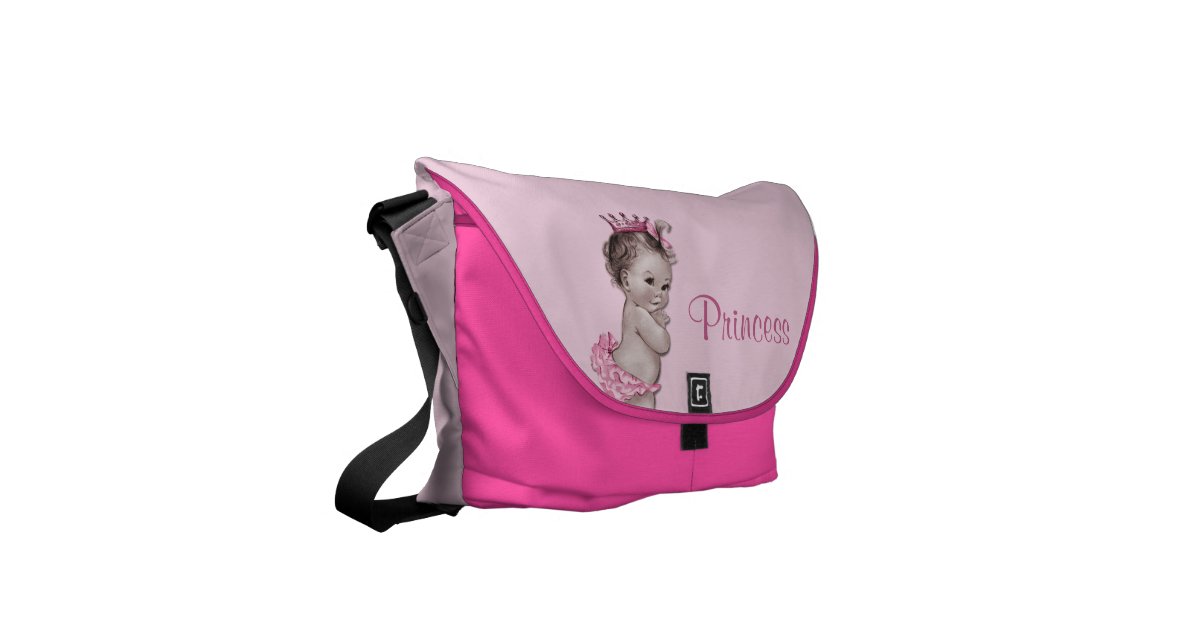 Vintage Princess Pink Baby Diaper Bag | Zazzle