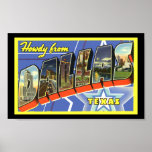 Vintage Print Greetings Dallas Texas