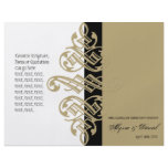 Vintage Printers Ornament Formal Wedding Program Flyer Design