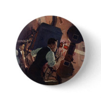 Vintage Projectionist in a Movie Theater Pin