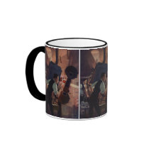 Vintage Projectionist in a Movie Theater Coffee Mugs