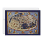 Vintage Ptolemaic World Map, 1482 Custom Invites