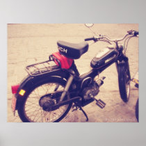 Vintage Puch MV 50 Bike. Poster