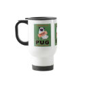 Vintage Pug Orange Juice Poster mugs