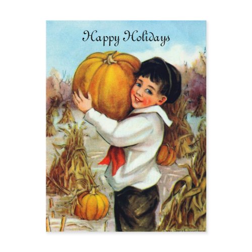 Vintage Pumpkins Postcard postcard